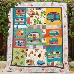 Camping Bbi Bbi Quilt Blanket Christmas Christmas Gifts Merry Christmas Holiday Gifts Gift Dhc03011794Dd and Home Decor