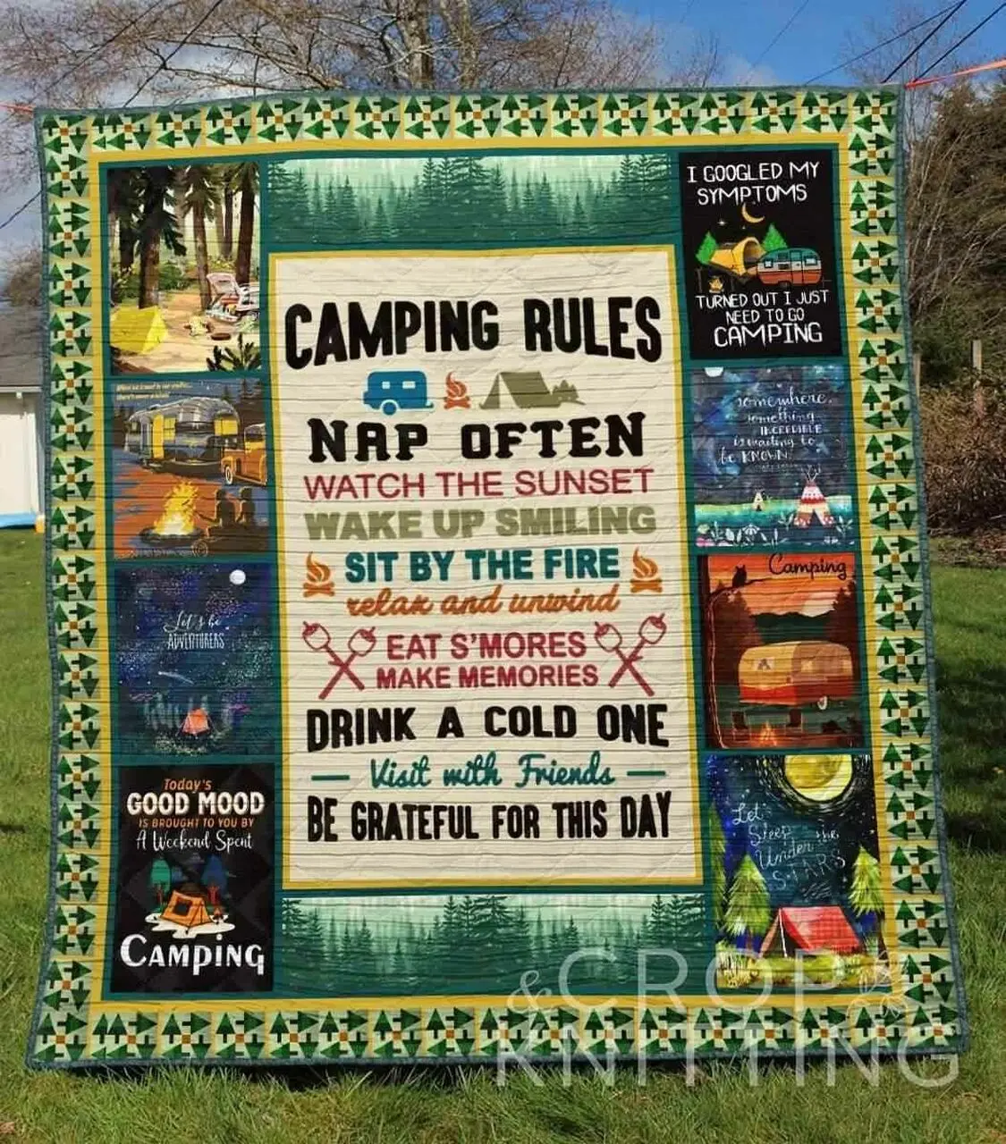 Camping Blanket Th1307 Quilt and Home Decor