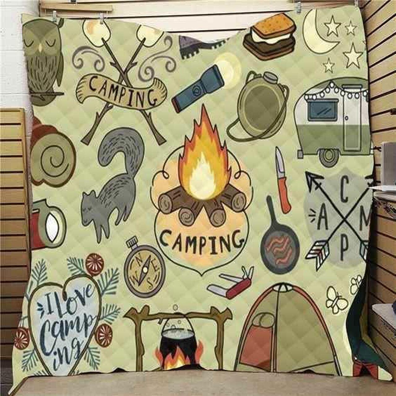 Camping Blanket Th1607 Quilt and Home Decor