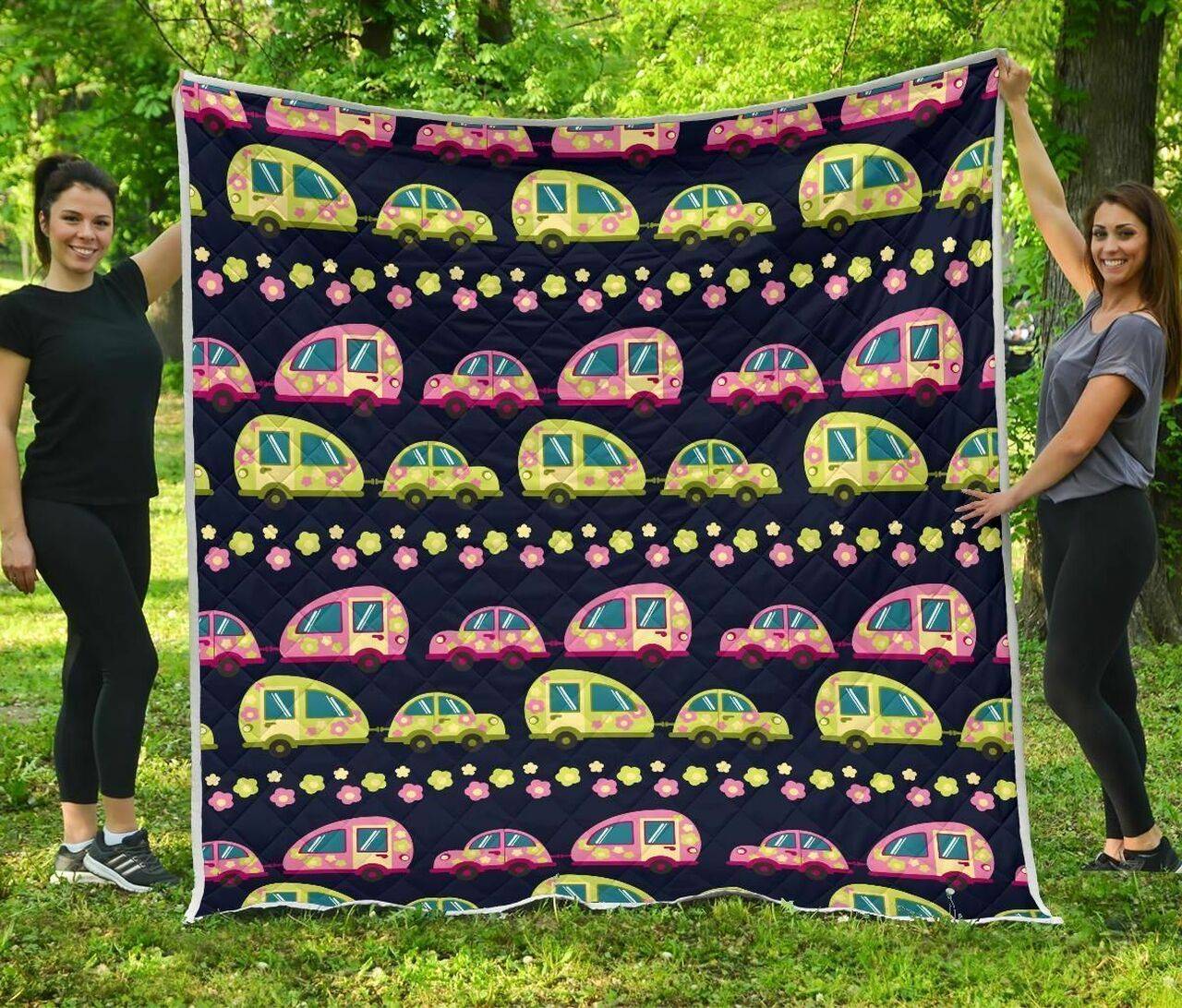 Camping Camper Cute No 3 3D Customized Quilt and Home Decor