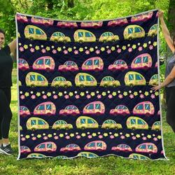 Camping Camper Cute No 3 3D Customized Quilt and Home Decor