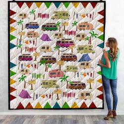 Camping Car HUR25973 3D Customized Quilt 2307 and Home Decor