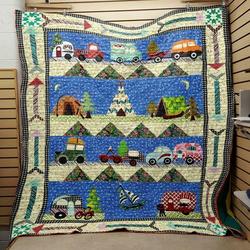 Camping Car Quilt and Home Decor