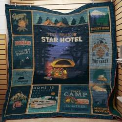 Camping Five Billion Stars Hotel Quilt Blanket Great Customized Blanket Gifts For Birthday Christmas Thanksgiving and Home Decor