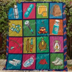Camping For Life Blanket Kc1707 Quilt and Home Decor