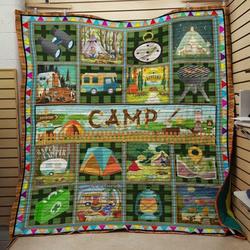 Camping: Happy Quilt and Home Decor