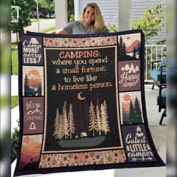 Camping Homeless Egg V1 3D Customized Quilt and Home Decor