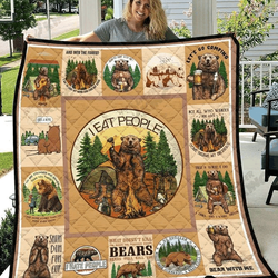 Camping I Hate People JB2 NTTH011298 3D Customized Quilt and Home Decor