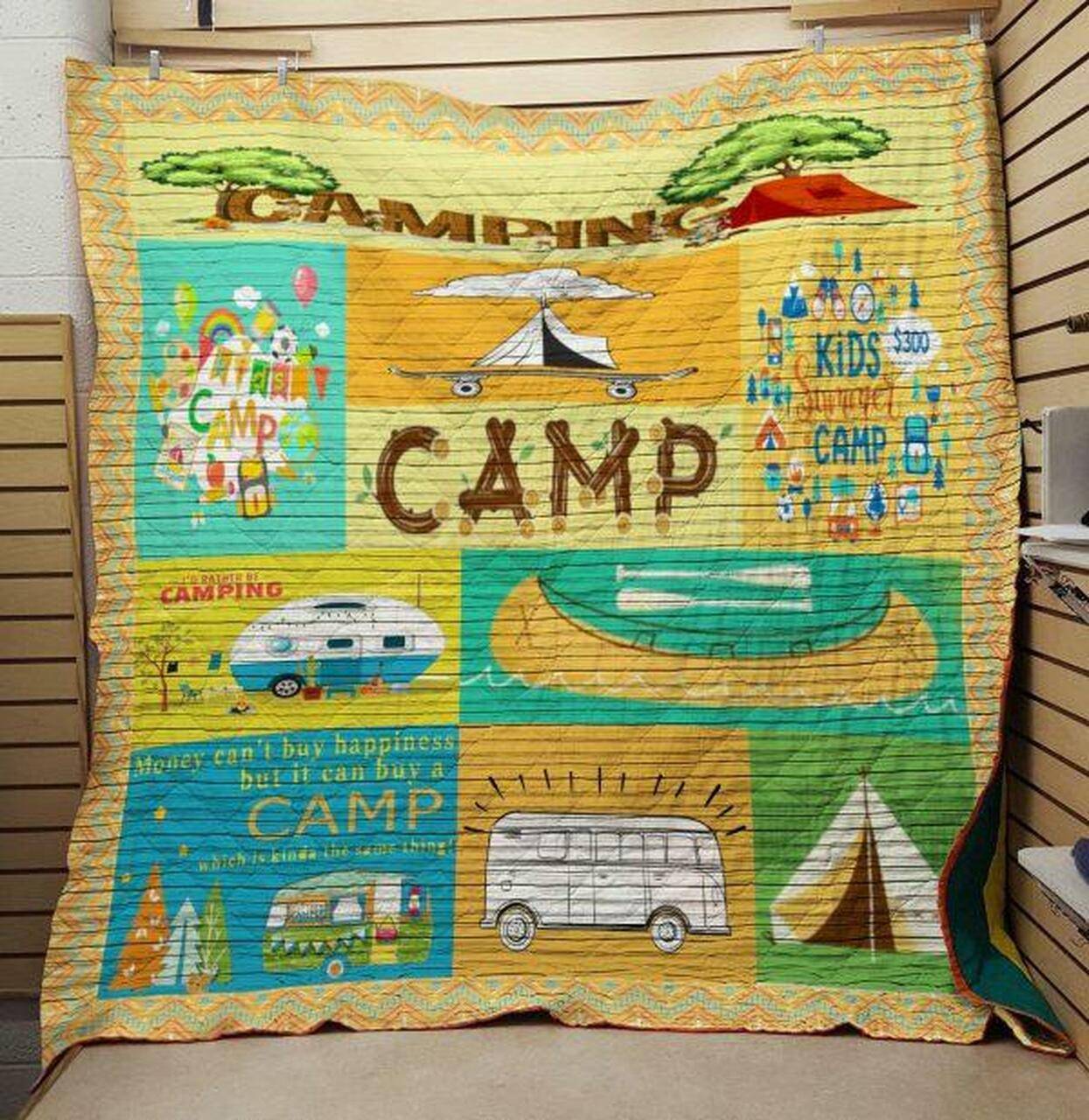 Camping: Kids Summer Camp Quilt and Home Decor