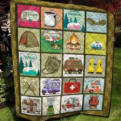 Camping Let Adventure NTA020398 3D Customized Quilt and Home Decor
