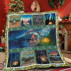 Camping Peace Square 3D Customized Quilt and Home Decor