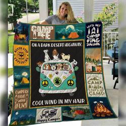 Camping Quilt Blanket ABC07112786 and Home Decor