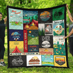 Camping Quotes H Nice 3D Customized Quilt and Home Decor
