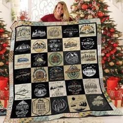 Camping Square BCV1 3D Customized Quilt and Home Decor