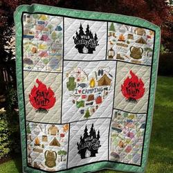 Camping: Stay Wild Quilt and Home Decor