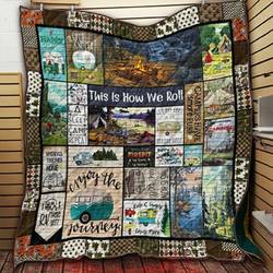 Camping Vintage 3D Customized Quilt V1 BH and Home Decor