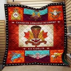 Canadian Airborne Regiment Quilt Blanket Dhc0910625Vt and Home Decor