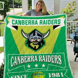 Canberra Raiders Since 1981 Quilt Blanket Bs258 and Home Decor