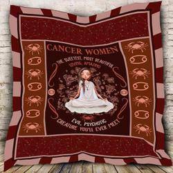 Cancer Horoscope Blanket Th0607 Quilt and Home Decor
