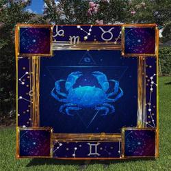Cancer Horoscope Ee12254 Quilt Inkp0108 and Home Decor