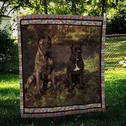 Cane Corso Sitting Cl09100078Mdq Quilt Blanket and Home Decor