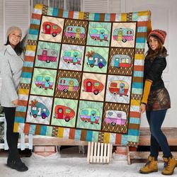 Caravan Car Camping H26802 - Quilt Blanket and Home Decor