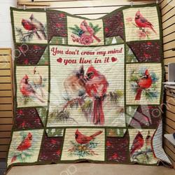 Cardinal Bird Quilt Blanket Dhc03021082Td and Home Decor