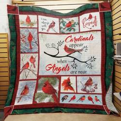 Cardinal Birds When Angels Are Near Quilt Blanket ABC07113688 and Home Decor