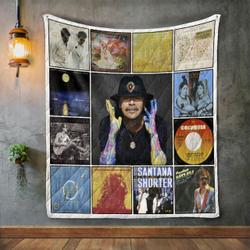 Carlos Santana Album Covers Quilt Blanket and Home Decor