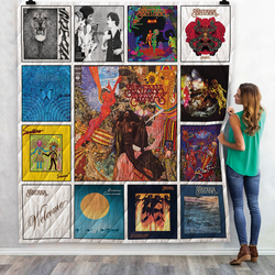 Carlos Santana Albums Quilt Blanket 02 and Home Decor