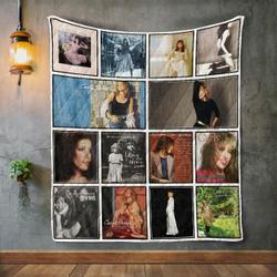Carly Simon Album Covers Quilt Blanket and Home Decor