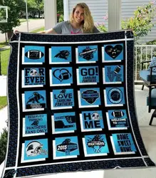 Carolina Panthers Quilt Blanket 02 and Home Decor