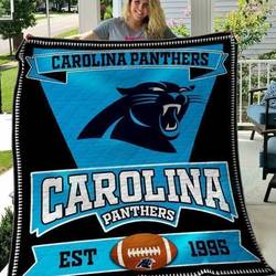 Carolina Panthers Quilt Blanket 03 and Home Decor