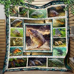 Carp Fishing Like 3D Personalized Customized Quilt Blanket 1086 and Home Decor