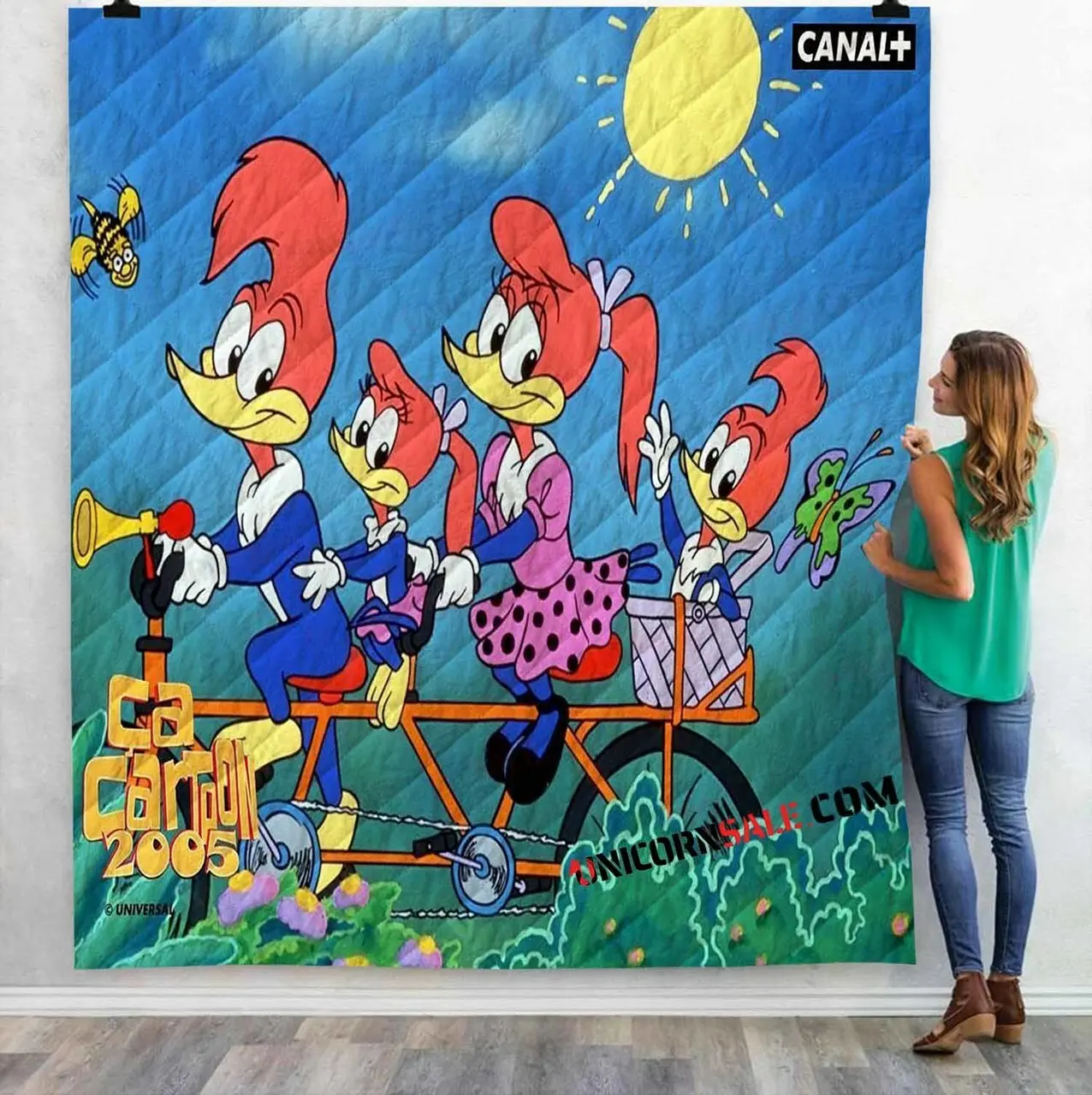 Cartoon Movies The New Woody Woodpecker Show N 3D Customized Personalized Quilt Blanket and Home Decor