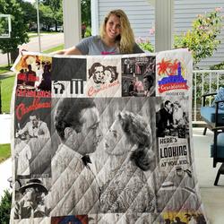Casablanca Poster Quilt Blanket and Home Decor