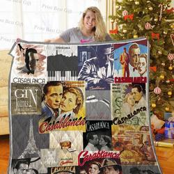 Casablanca Poster Quilt Blanket Ver 5 and Home Decor