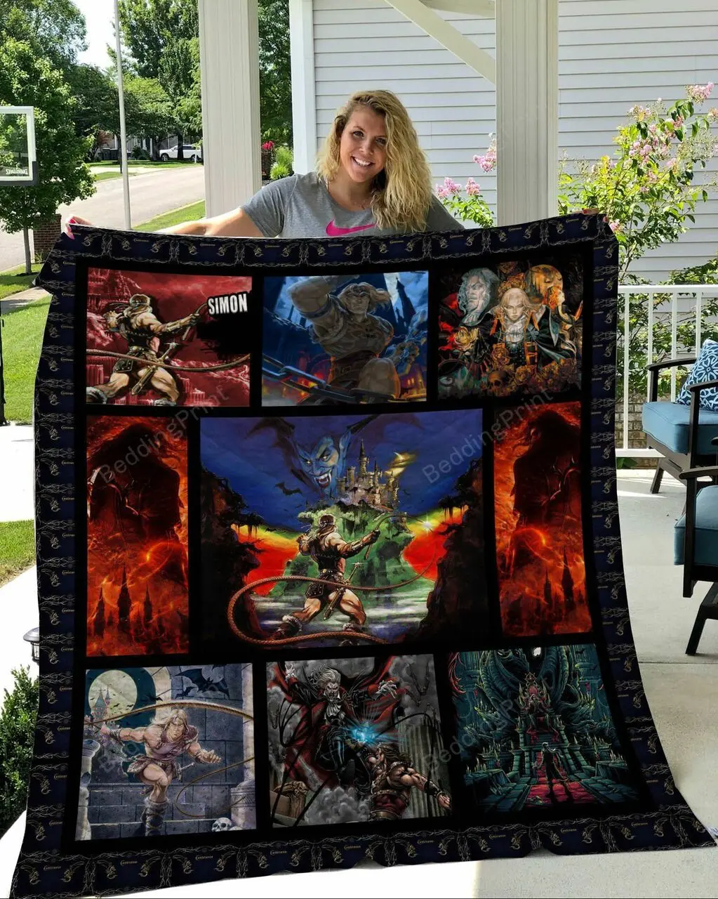 Castlevania Quilt Blanket 01 and Home Decor