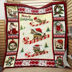 Cat Christmas Quilt Blanket ABC07112448 and Home Decor