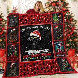 Cat Christmas The Empress 3D Customized Quilt and Home Decor