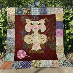 Cat Cl16100023Mdq Quilt Blanket and Home Decor
