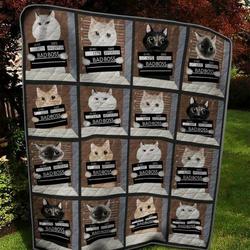Cat Criminal Quilt Blanket  Quilt and Home Decor