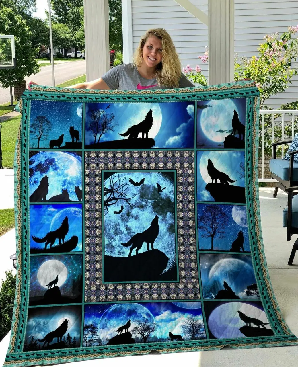 Cat Fell In Love Easy U Quilt Pd and Home Decor