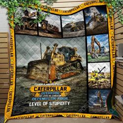 Cat Heavy Equipment Like 3D Personalized Customized Quilt Blanket 1293 and Home Decor