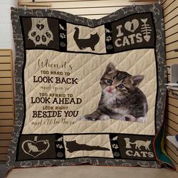 Cat Little Cute Cat 3D Customized Quilt and Home Decor
