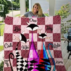 Cat Name Blanket Th1807 Quilt and Home Decor