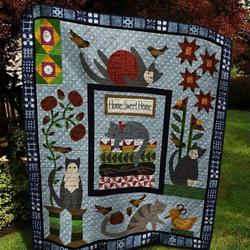 Cat Nx150506 Quilt Blanket and Home Decor