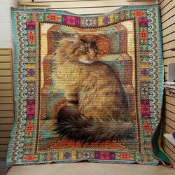 Cat Quilt Blanket Dhc13122846Vt and Home Decor