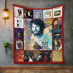 Cat Stevens Style 2 Album Covers Quilt Blanket and Home Decor