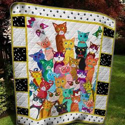 Cat Td1511154 Quilt Blanket and Home Decor